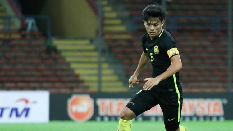 Kapten Timnas Malaysia U-22, Adib Zainudin. Copyright: Dok.FAM