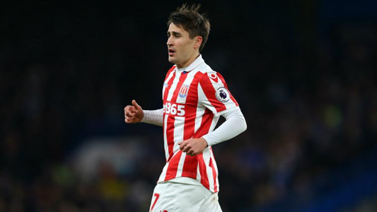 Bojan Krkic saat memperkuat Stoke City. Copyright: Indosport