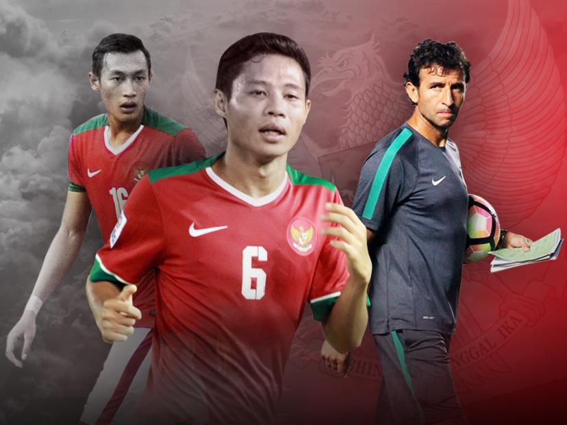 Hansamu Yama, Evan Dimas dan Luis Milla. Copyright: Grafis:Yanto/Indosport.com