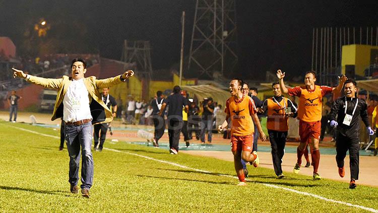 Nilmaizar selebrasi. Copyright: Taufik Hidayat/INDOSPORT