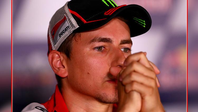 Jorge Lorenzo, pembalap MotoGP dari tim Ducati.
