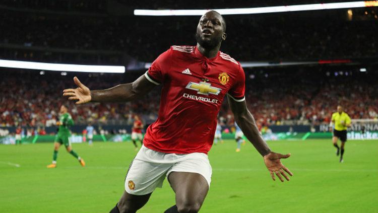 Bintang baru Manchester United, Romelu Lukaku. Copyright: Matthew Ashton - AMA/Getty Images