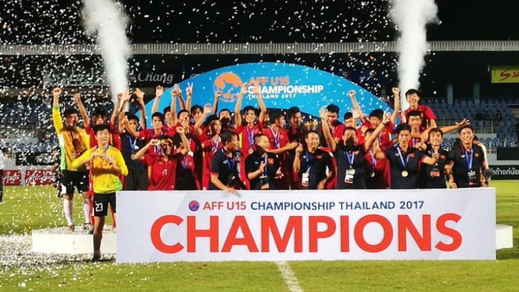 Vietnam menjuarai Piala AFF U-15. Copyright: AFF.com