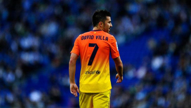 Eks pemain Barcelona, David Villa. Copyright: David Ramos/Getty Images