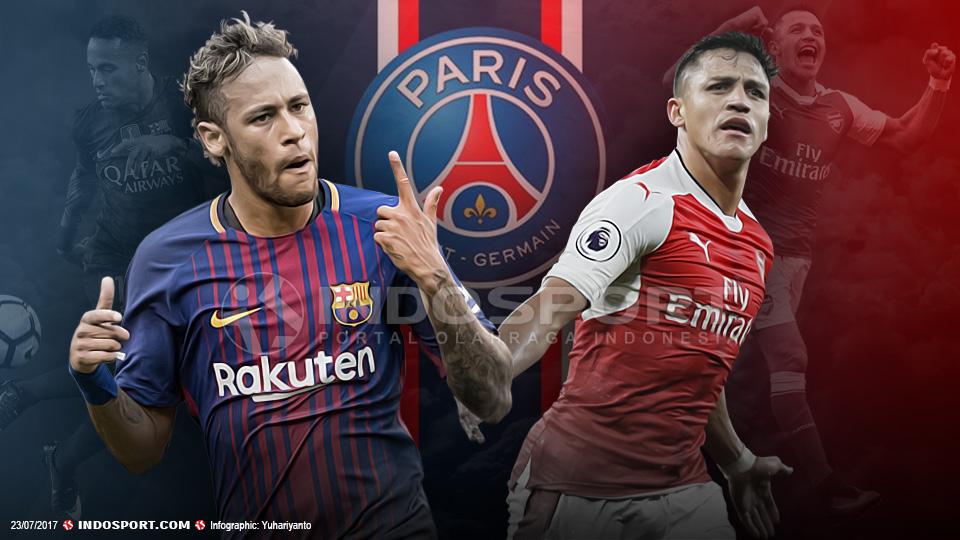 Neymar dan Alexis Sanchez - INDOSPORT