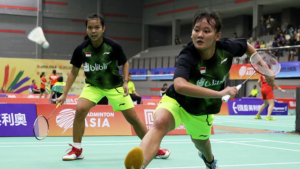 Agatha Imanuela/Siti Fadia Silva wakil ganda putri Indonesia di Asia Junior Championships 2018. - INDOSPORT