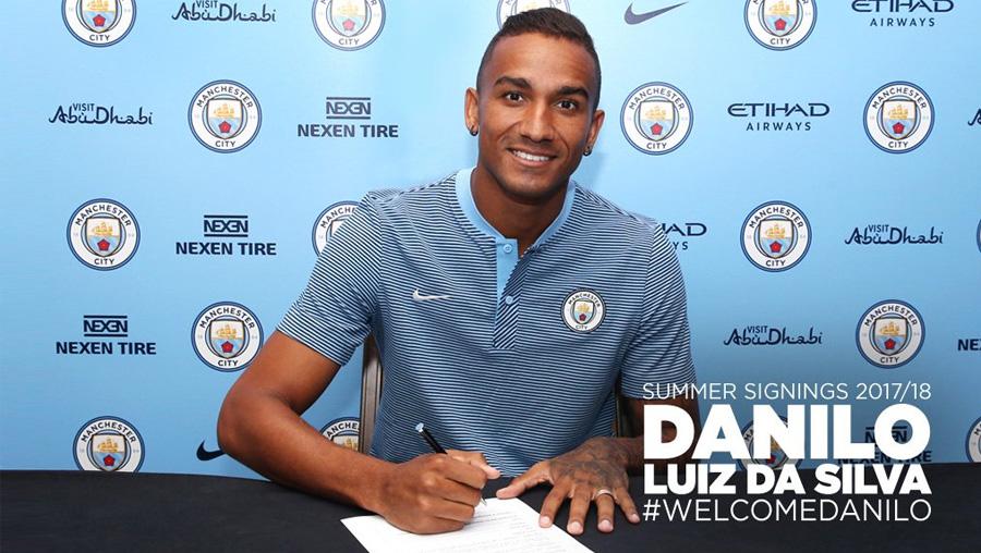 Danilo Luiz da Silva (Manchester City). Copyright: Twitter@ManCity