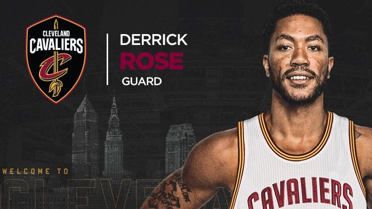 Pebasket Amerika Serikat, Derrick Rose. Copyright: Twitter@cavs