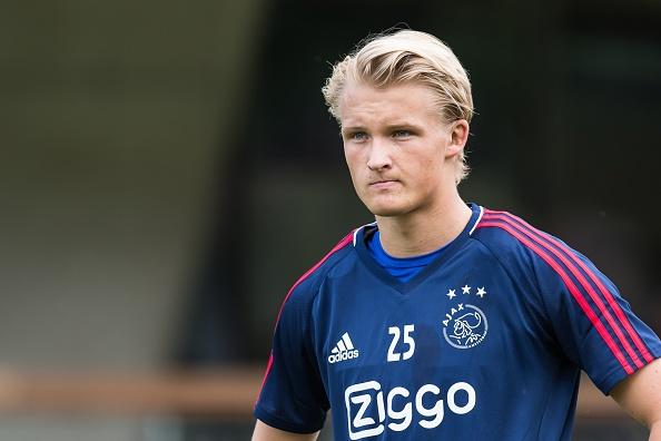 Kasper Dolberg, penyerang Ajax Amsterdam. Copyright: INDOSPORT