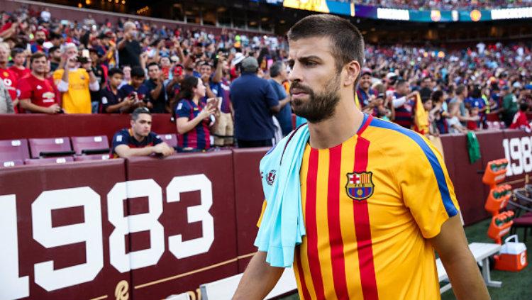 Bek andalan Barcelona, Gerard Pique. Copyright: Robbie Jay Barratt - AMA/Getty Images