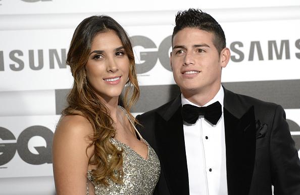 James Rodriguez bersama dengan Daniela Ospina. Copyright: INDOSPORT