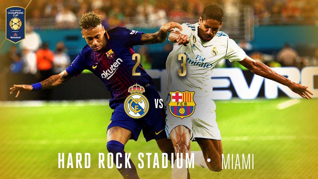 Real Madrid 2-3 Barcelona ICC 2017 Copyright: Twitter/@IntChampionsCup