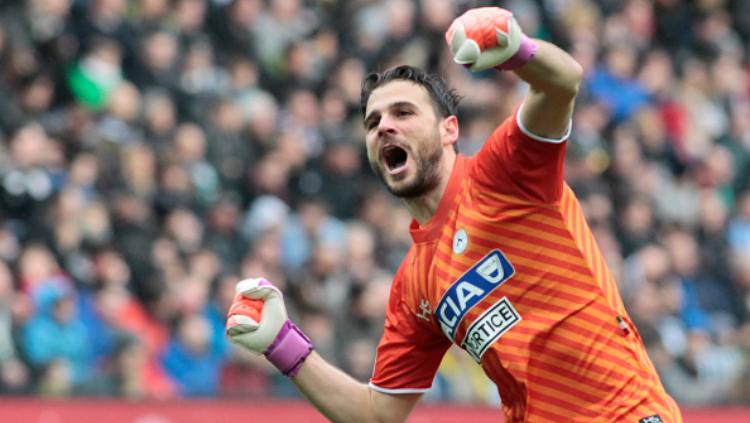 Orestis Karnezis, kiper Udinese. Copyright: Indosport