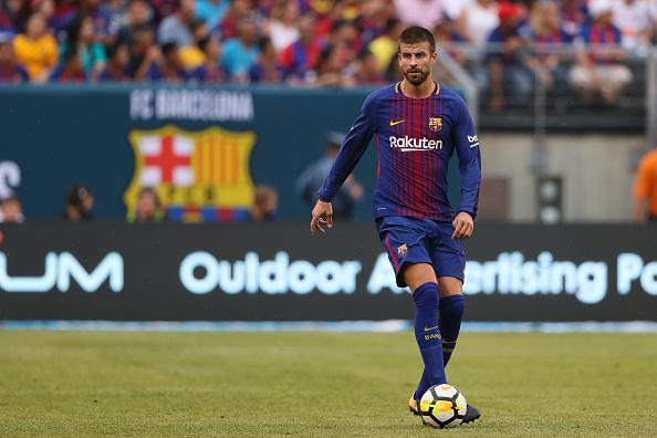 Gerard Pique, bek tengah Barcelona. Copyright: INDOSPORT