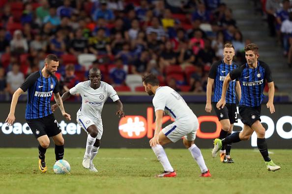 Chelsea vs Inter Milan dalam laga pramusim International Champions Cup 2017 di Singapura. Copyright: INDOSPORT