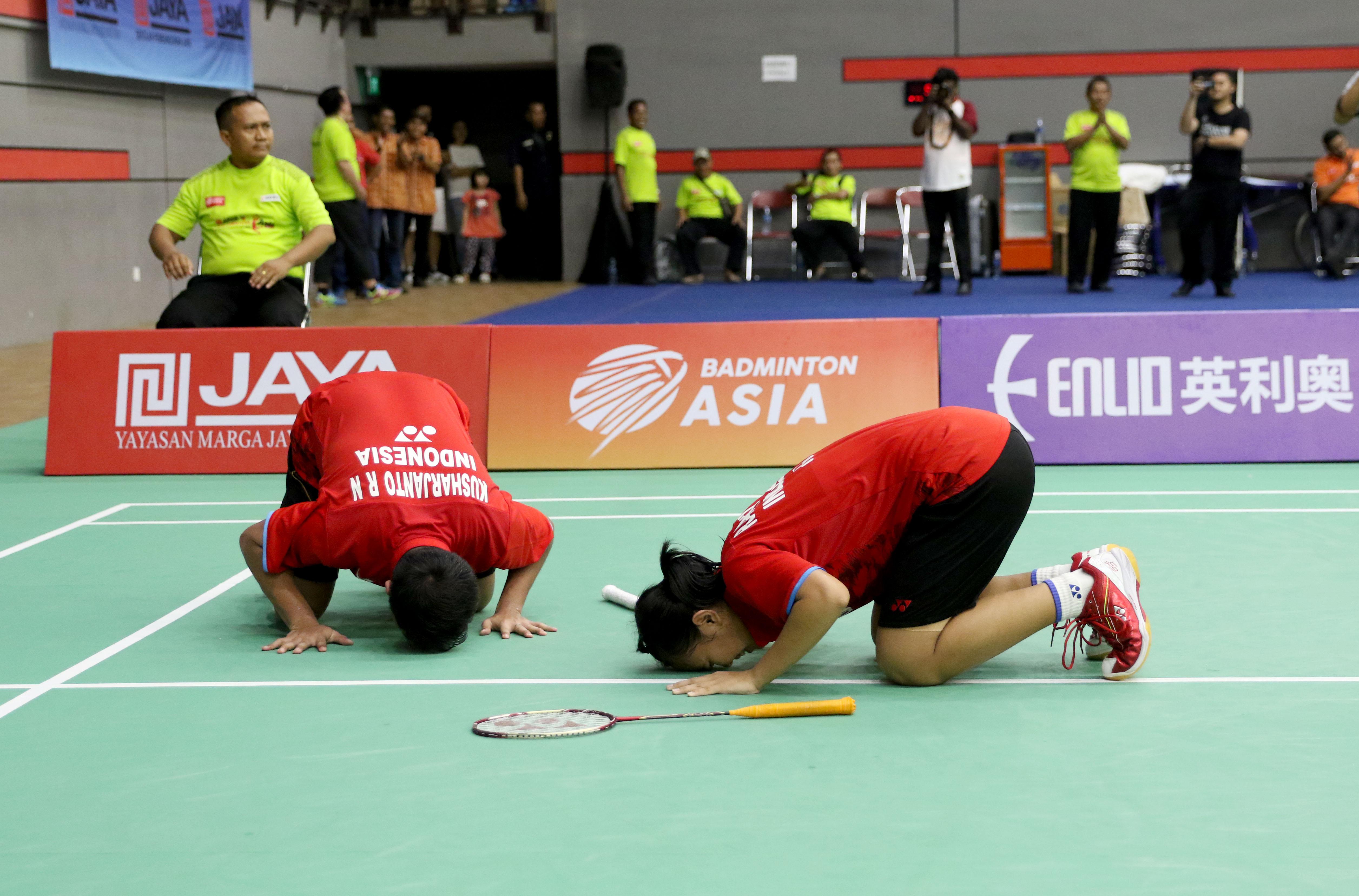 Rehan Naufal Kusharjanto/Siti Fadia Silva Ramadhanti juara di Asia Junior Championships 2017 Copyright: PBSI