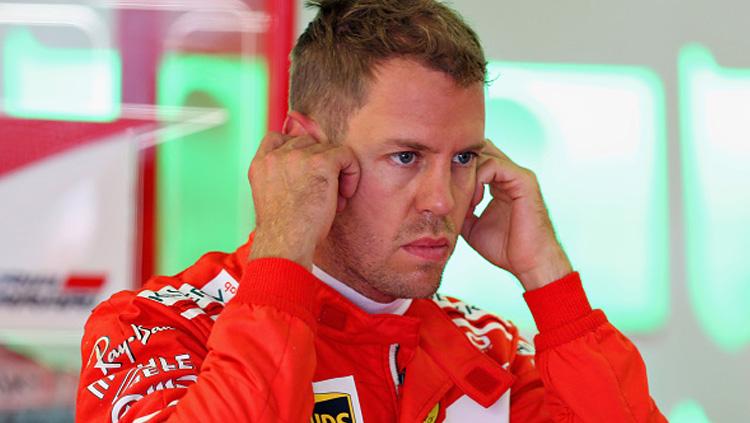 Sebastian Vettel, pembalap Ferrari. Copyright: INDOSPORT