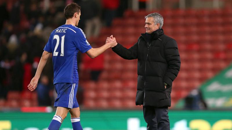 Nemanja Matic dan Jose Mourinho
