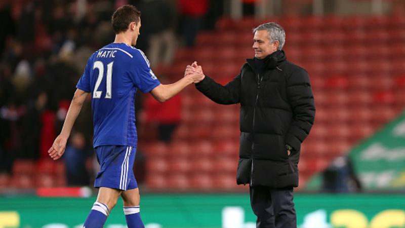 Nemanja Matic dan Jose Mourinho Copyright: INDOSPORT