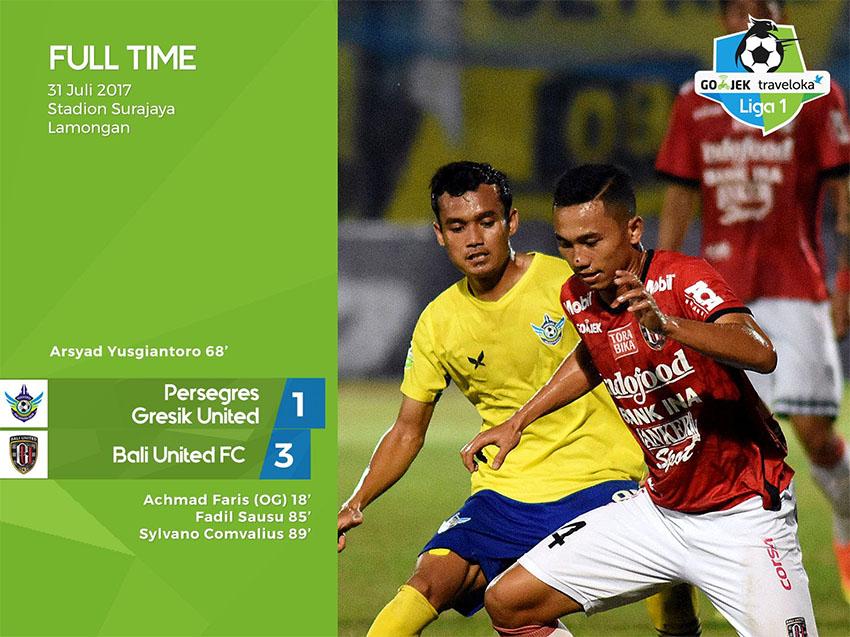 Persegres Gresik vs Bali United Copyright: Twitter@Liga1Match