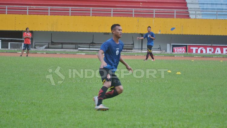 Sriwijaya FC saat jalani latihan. Copyright: Muhammad Effendi/INDOSPORT