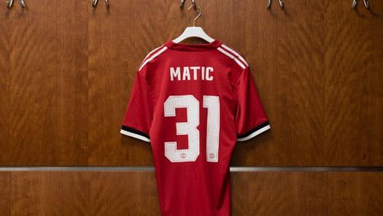 Nomor punggung Nemanja Matic bersama Manchester United.