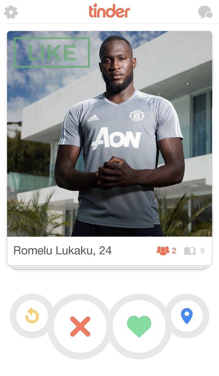 Ilustrasi Romelu Lukaku di Tinder Copyright: @indomanutd