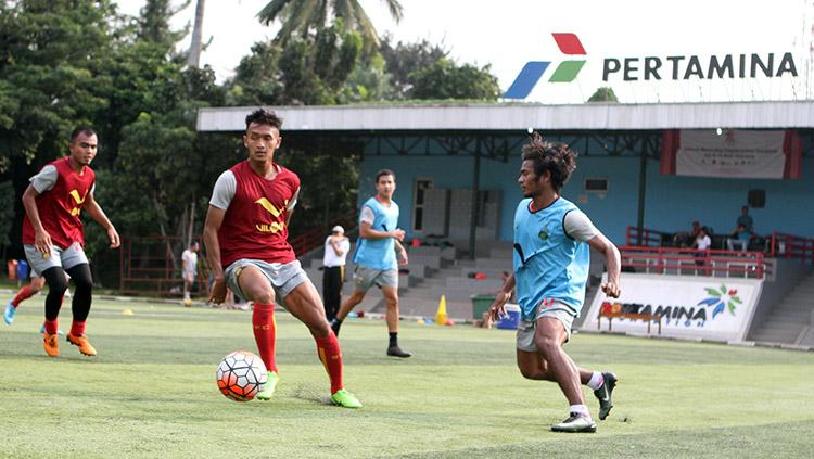 Bhayangkara FC jalani latihan. Copyright: Media Bhayangkara FC