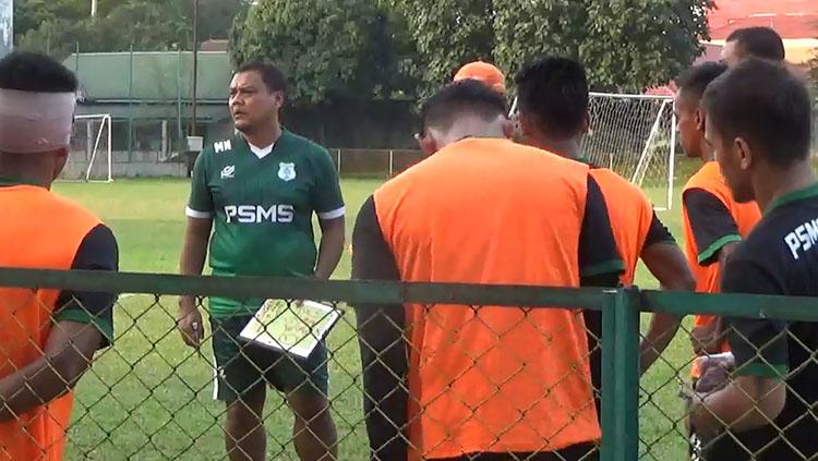 Suasana latihan para pemain PSMS Medan jelang lawan Persiraja Banda Aceh. Copyright: Kesuma Ramadhan/INDOSPORT