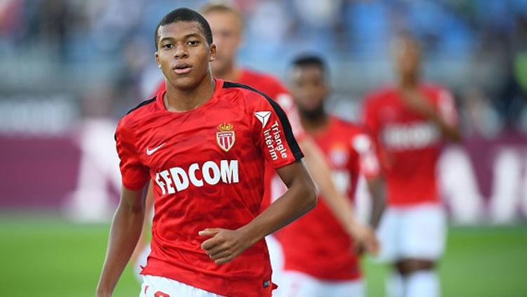 Peyerang AS Monaco, Kylian Mbappe. Copyright: INDOSPORT