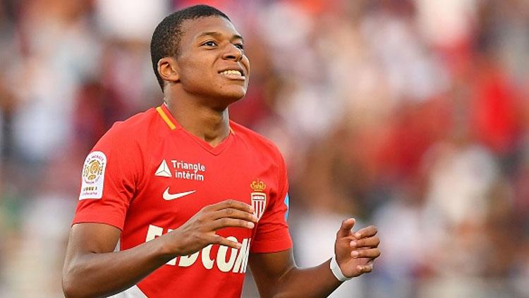 Peyerang AS Monaco, Kylian Mbappe. Copyright: INDOSPORT