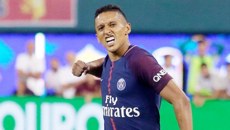 Selebrasi Marquinhos. Copyright: INDOSPORT