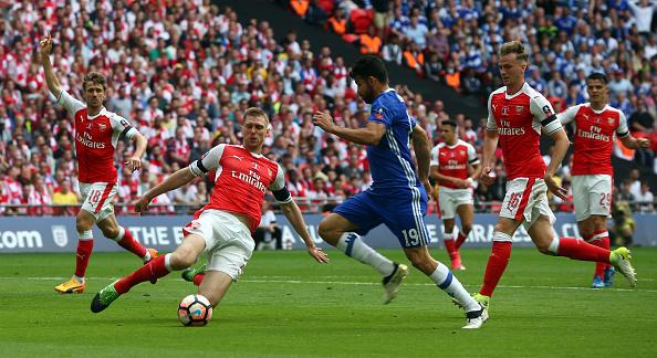 Arsenal pernah melawan Chelsea dalam ajang Final Piala FA, pada Mei lalu. Copyright: INDOSPORT