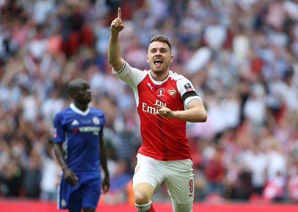 Aaron Ramsey menjadi pembeda dengan mencetak gol kemenangan atas Chelsea. Copyright: INDOSPORT