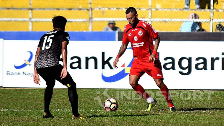 Marcel Silva Sacramento (Semen Padang). Copyright: Taufik Hidayat/Indosport.com