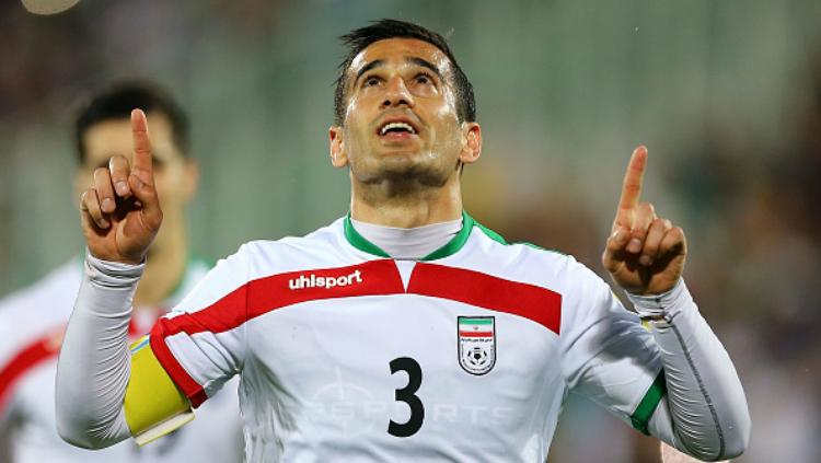 Ehsan Haj Safi saat membela Timnas Iran. Copyright: INDOSPORT