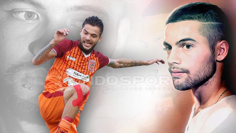 Diego Michiels (Pusamania Borneo). Copyright: Grafis:Yanto/Indosport/KL/fajar.co.id