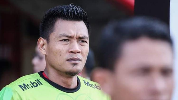 Kiper gaek Rans Nusantara FC, Wawan Hendrawan.