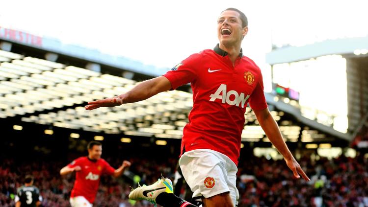 Chicharito ketika masih bermain bagi Manchester United. Copyright: Action Images