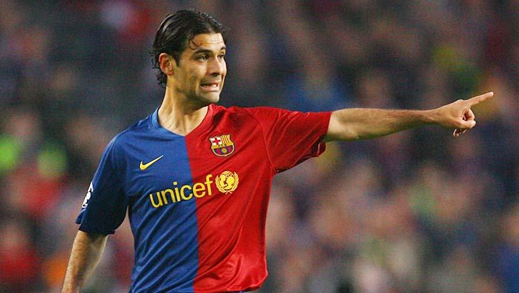 Rafa Marquez saat masih bersaragam Barcelona. Copyright: INDOSPORT