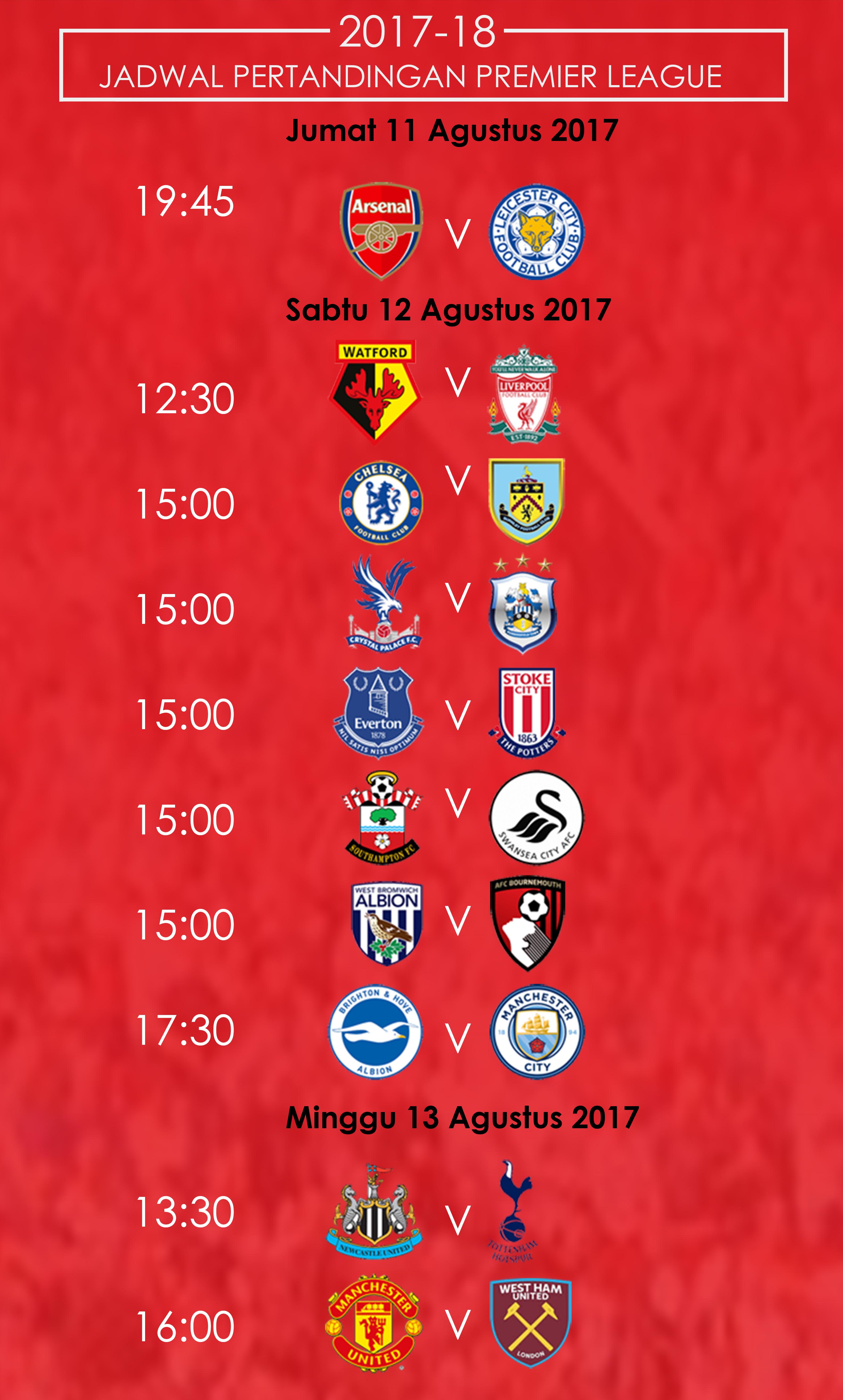 Jadwal Pertandingan Premier League. Copyright: Grafis: Eli Suhaeli/INDOSPORT