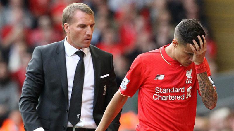 Philippe Coutinho dan Brendan Rodgers. Copyright: Getty Images