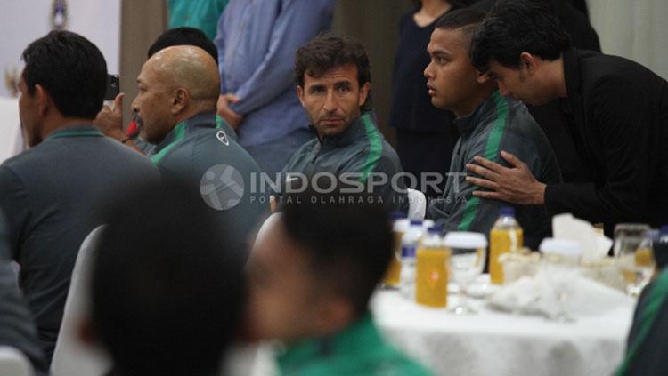 Luis Milla saat pelepasan Skuat Timnas U-22. Copyright: Herry Ibrahim/Indosport.com