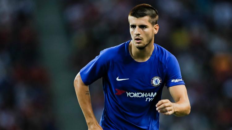 Alvaro Morata, striker anyar Chelsea. Copyright: Indosport