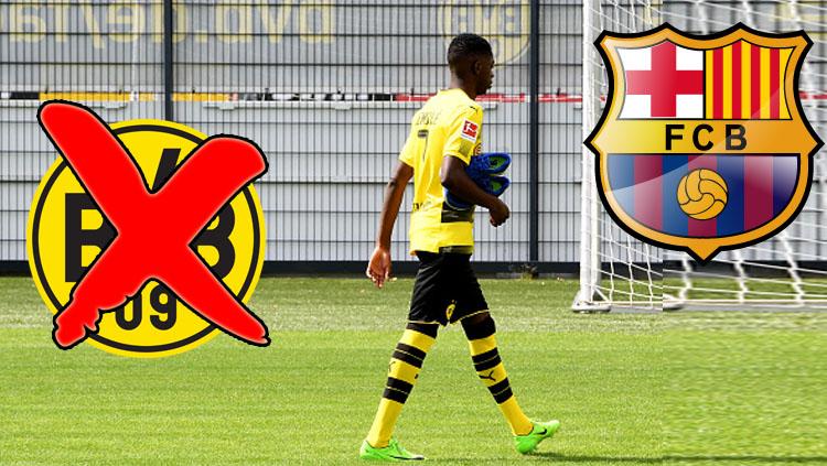 Ousmane Dembele dilaporkan telah jalin kesepakatan dengan Barcelona. Copyright: INDOSPORT