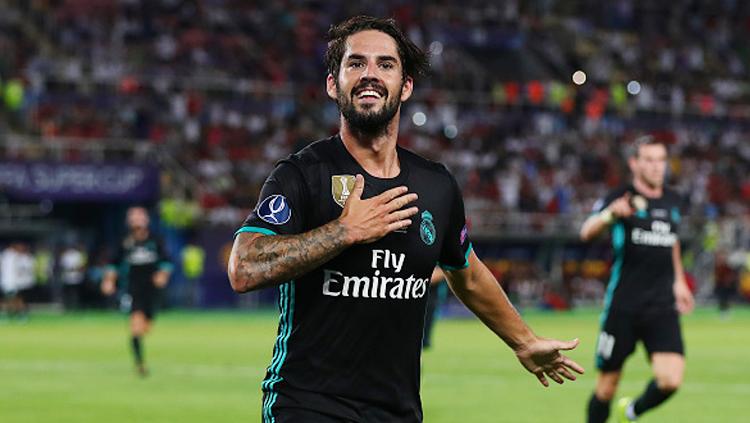 Isco selebrasi. Copyright: INDOSPORT