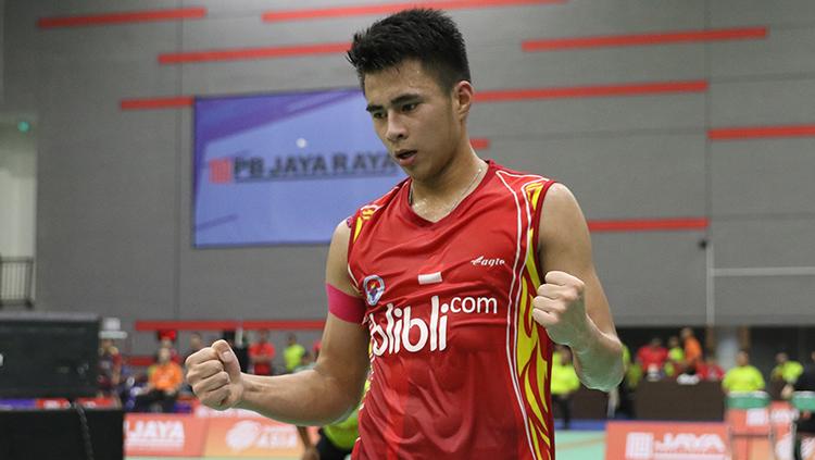 Tunggal putra Indonesia, Ikhsan Leonardo Imanuel Rumbay.