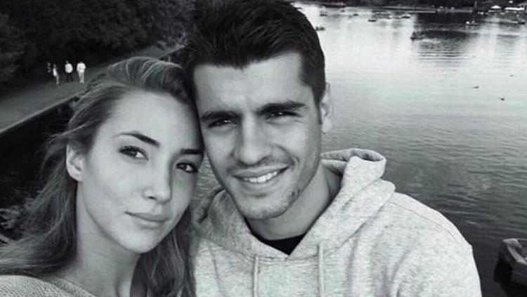 Alice Campello dan Alvaro Morata. Copyright: dailymail.co.uk