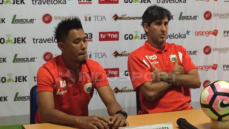 Persija Jakarta dalam jumpa pers. Copyright: Muhammad Adiyaksa/INDOSPORT