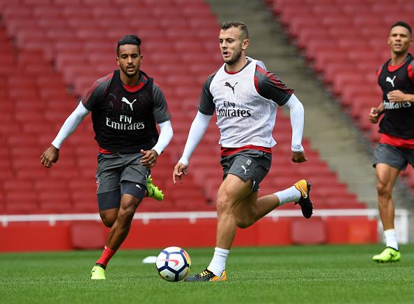 Jack Wilshere saat latihan bersama Arsenal. Copyright: INDOSPORT